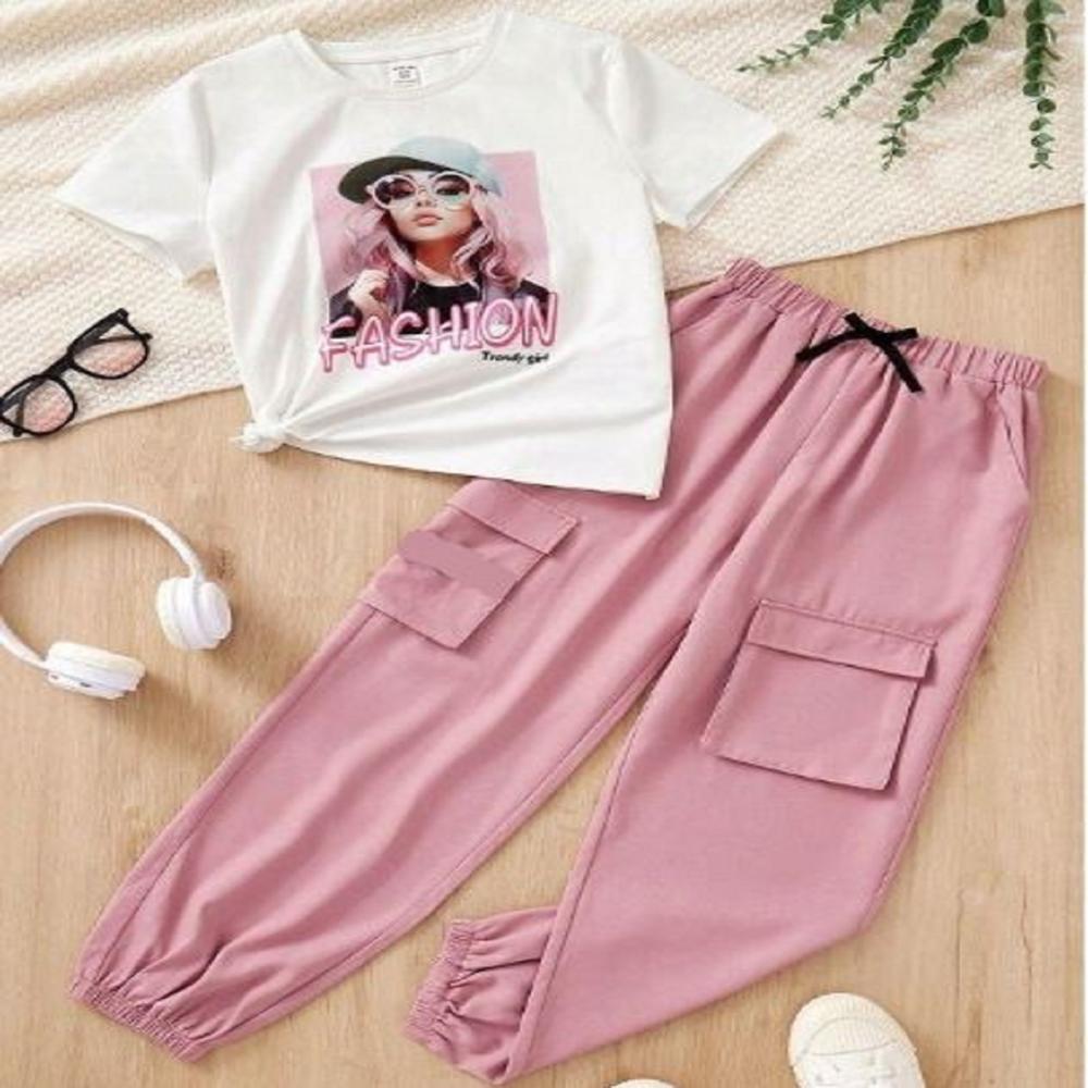 Sweet Lovely Girls Top Bottom Set