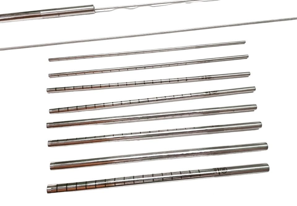 Laparoscopic PCNL Dilator Set with Guide Rods PCNL Alkyne Telescopic Metal Dilator Set