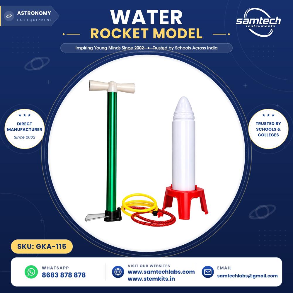 Water Ro Cket Model - Material: Durable Plastic Construction