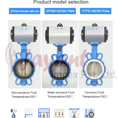 Pneumatic Butterfly Valves / Rotex Pneumatic Butterfly Valve