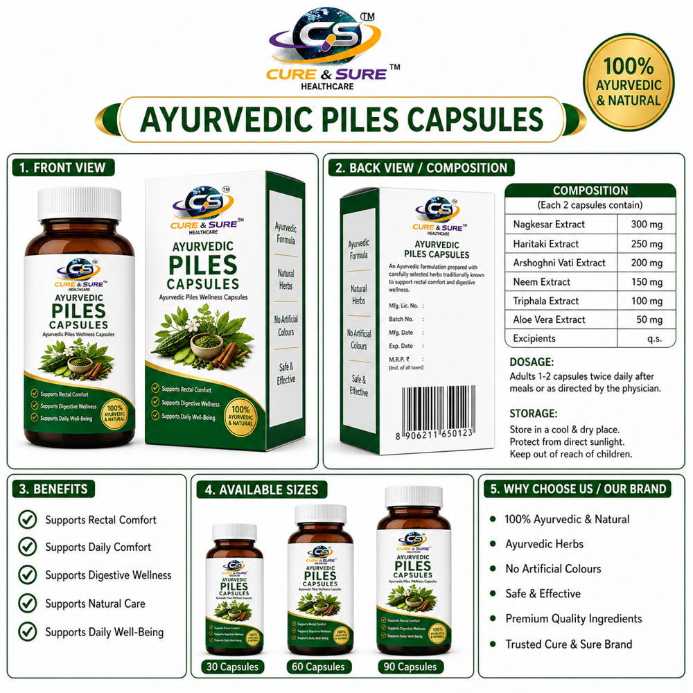 Ayurvedic Piles Capsules Third Party Manufacturing