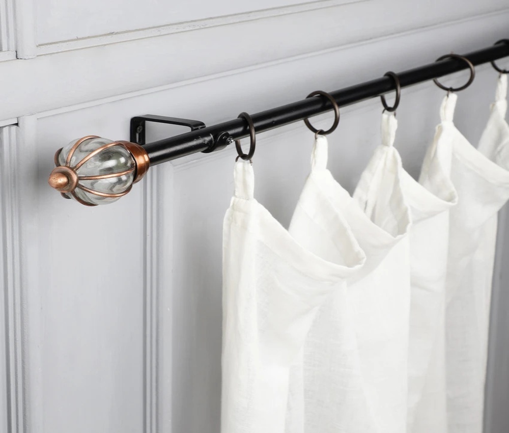 Curtain Pipe - Stainless Steel, 25 mm Diameter, Silver, Up to 10 Feet | Corrosion Resistant, Polished Finish, End Caps Included