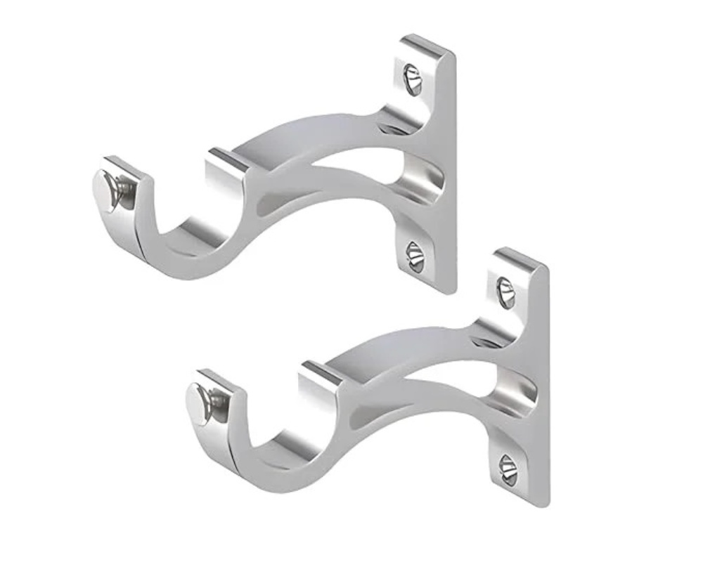 Curtain Support - Stainless Steel 25mm Diameter, Chrome Plated, Corrosion Resistant, Rust Proof
