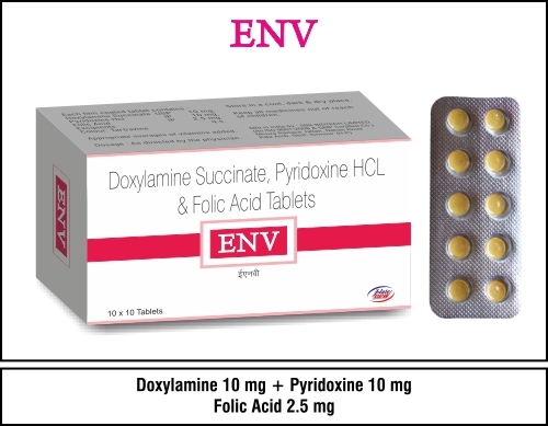 Doxylamine + Pyridoxine + Folic Tablets