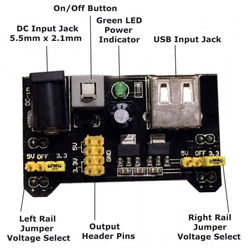 5v Breadboard Power Supply Module