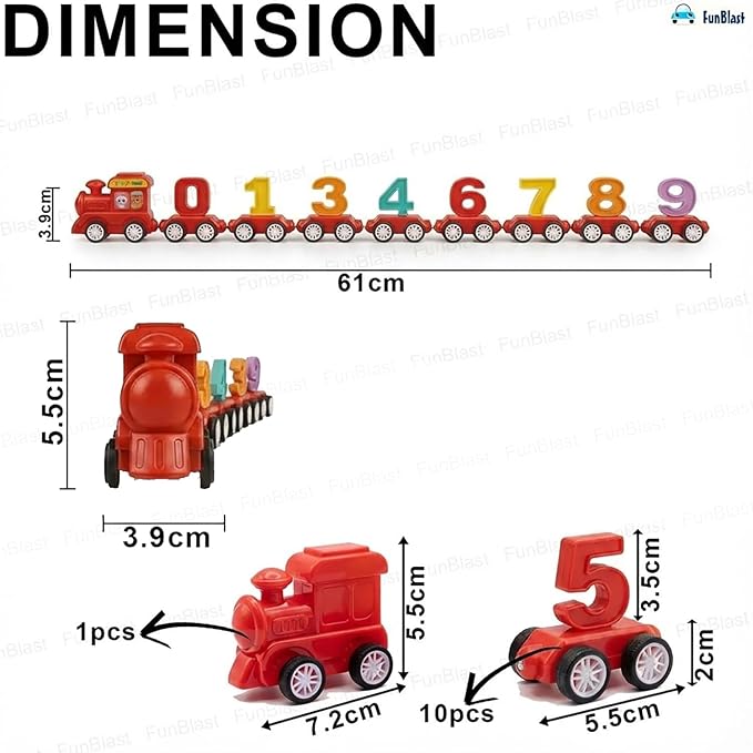 Number Train Toy - Age Group: 3-12