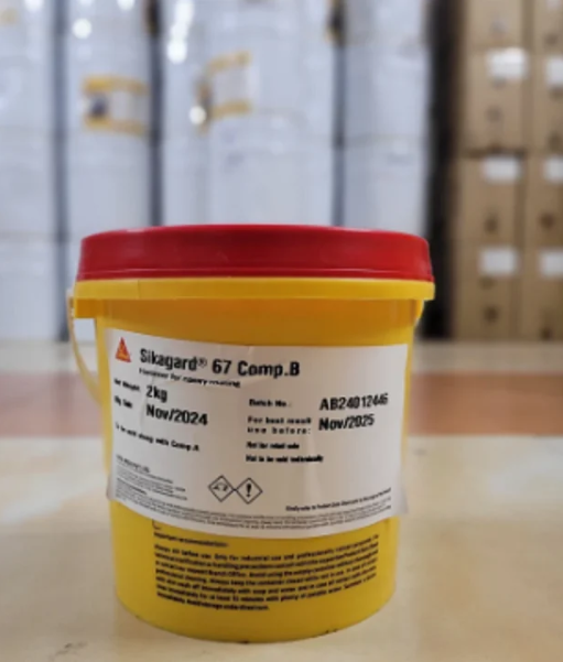 Sika Sikagard 67 - 2 Part Epoxy Coating (Food Grade) - 8 kg Pack 7035 (Light grey)