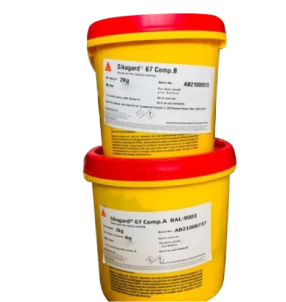 Sika Sikagard 67 - 2 Part Epoxy Coating (Food Grade) - 8 kg Pack 7035 (Light grey)