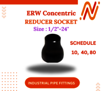 Erw Concentric Reducer Socket - Mild Steel, 1" To 12", Galvanized/black Coated, Hydro Tested, 25 Bar Rated