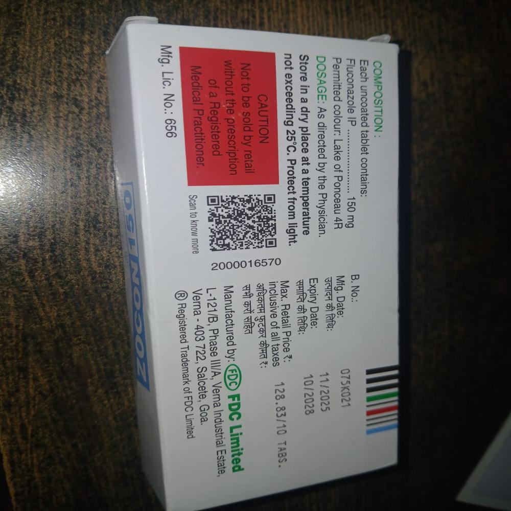 Zocon 150 Tablet - Brand Name: Blister Strip / Alu-alu Strip
