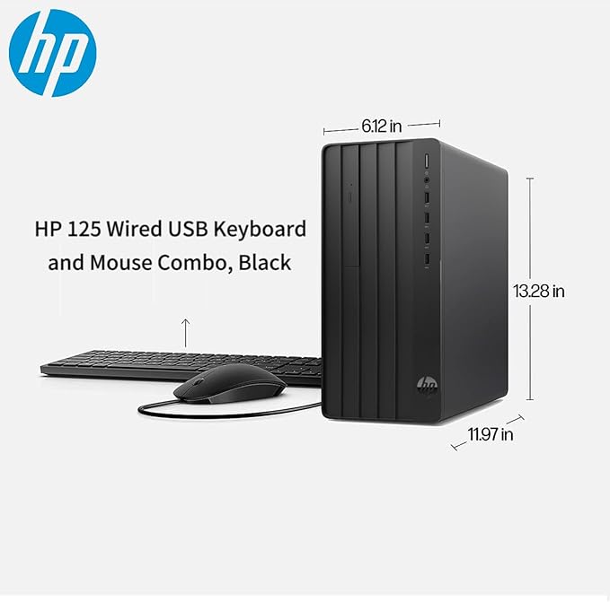 HP Pro Tower 290 G9 Desktop, Intel Core i5-13400, 8 GB RAM, 256GB NVME