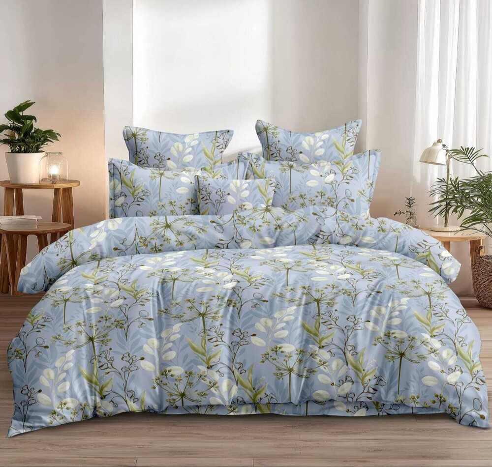 Comforter+ Bedsheet+ 2 Pillow - Pattern: Printed