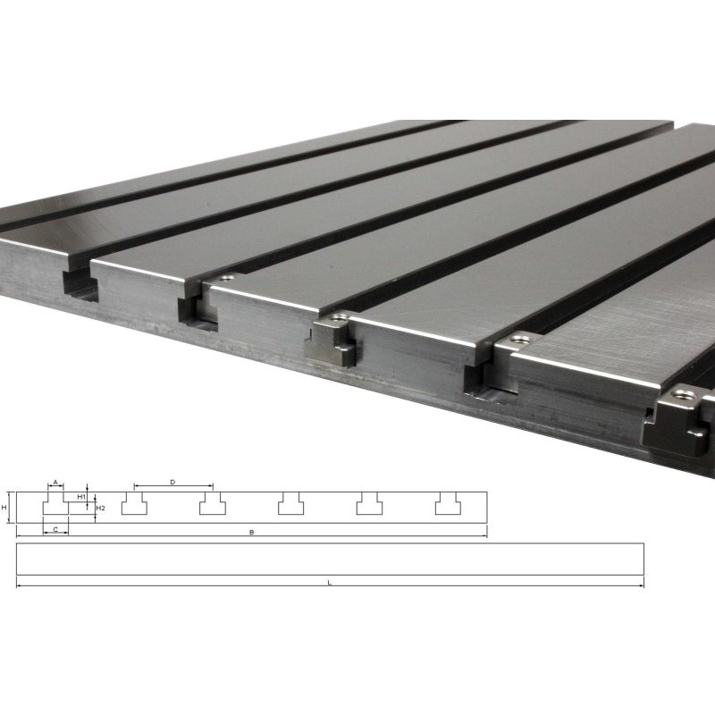 Vmc Base Plates With T-slots