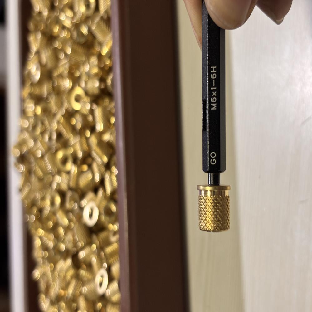 M6 11x11 Brass Knurled Threaded Insert 