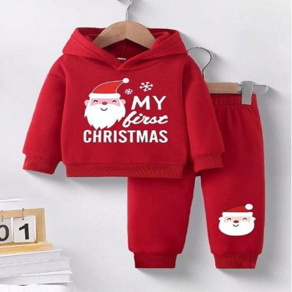 Stay Cool Full Red Hoodie Set For Kids