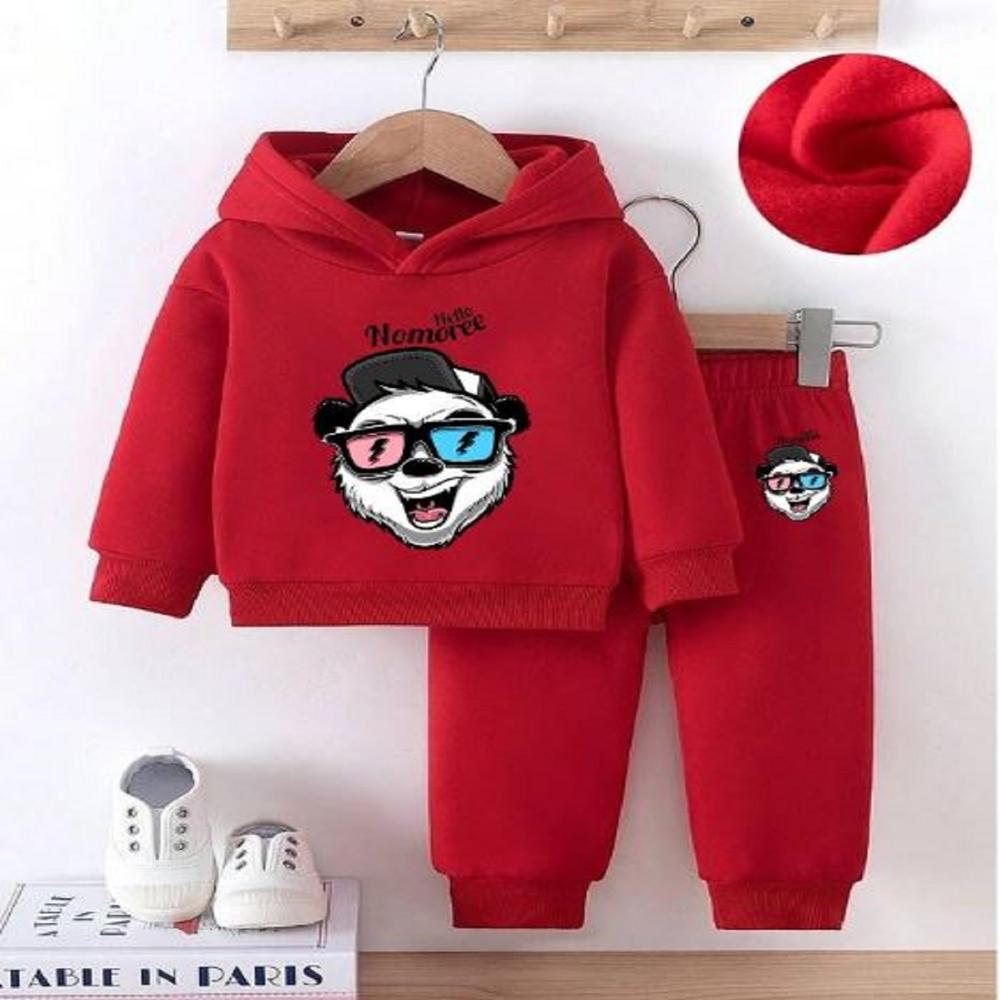 Stay Cool Full Red Hoodie Set For Kids