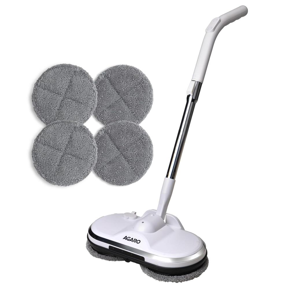 AGARO Regency Electric Spin Mop for Floor Cleaning, Mopping, Automatic Wet Mopper, Cordless, Adjustable Handle, Water Sprayer, Lightweight, for Wooden  34118