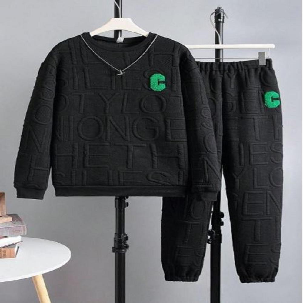 Full Sleeve Super Awesome Black Combo Set For Kids