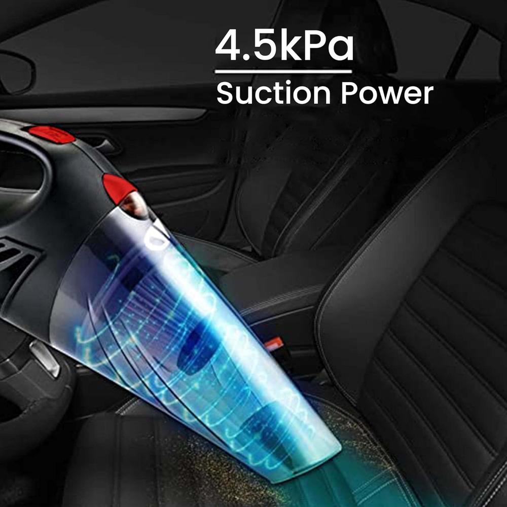 AGARO Car Vacuum Cleaner, Portable, Handheld, 12V DC /106W, 4.5KPA Power Socket, 14.7ft Long Cord,Stainless Steel Filter 33737