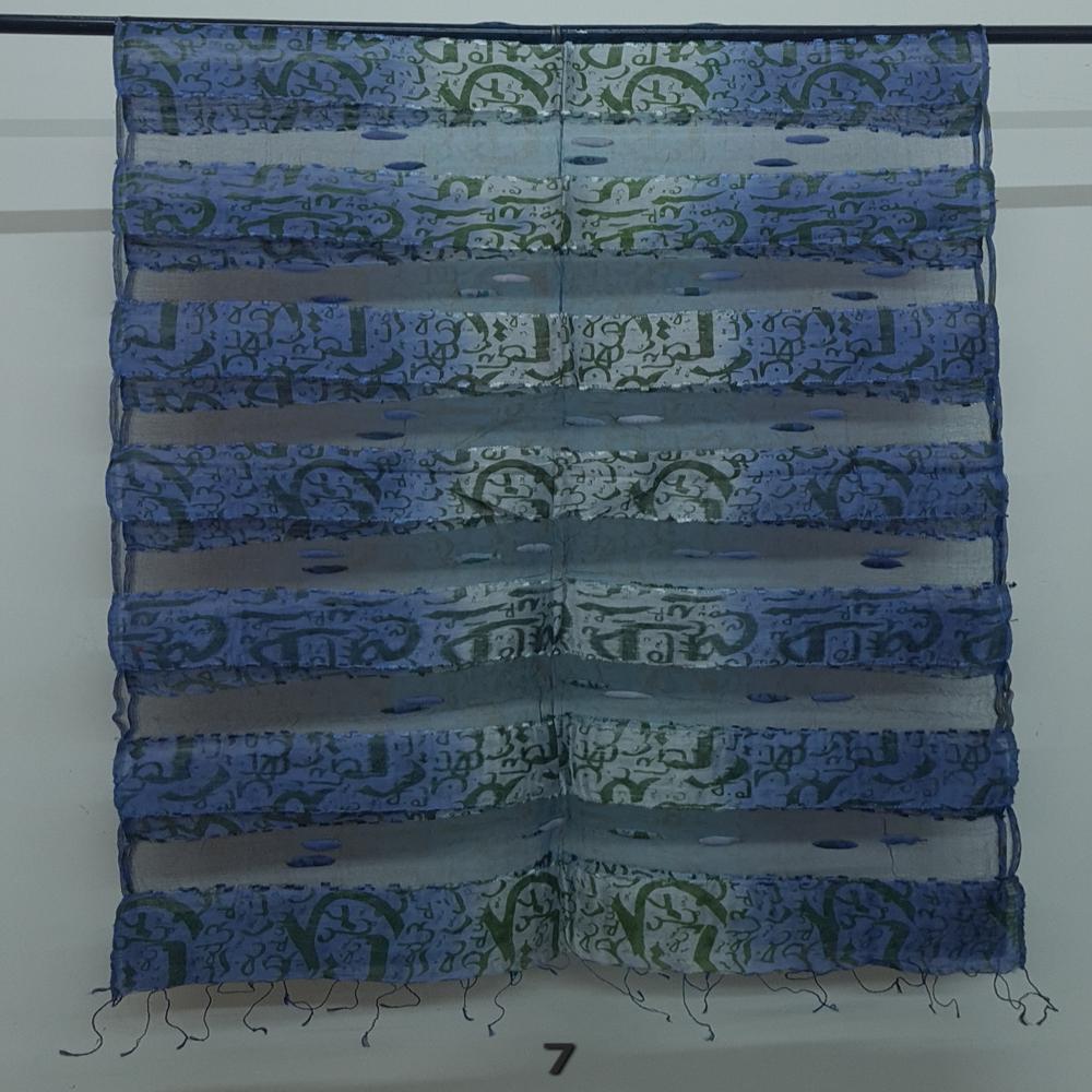 Silk Cotton Calligraphy Printed Stoles