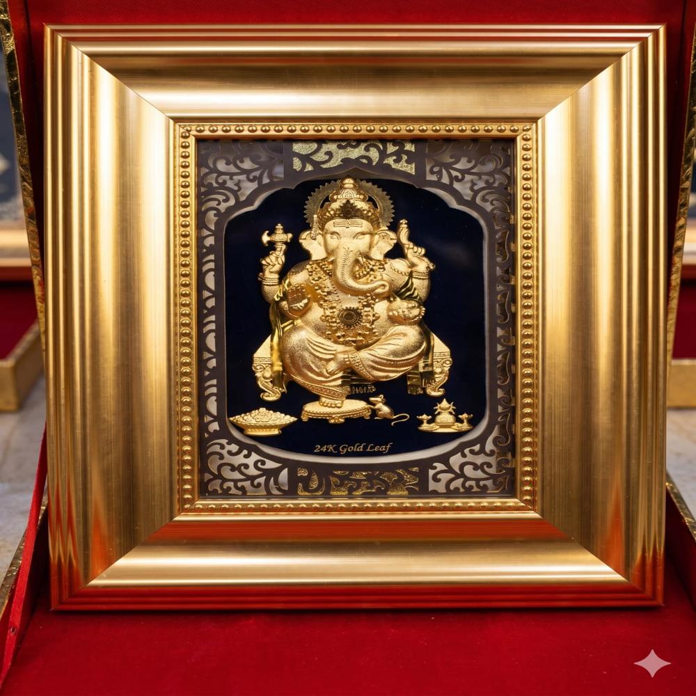 IMPORT GOLD LEAF FRAME WITH ATTCHI