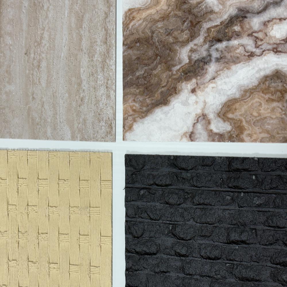 Stone texture Interior and Exterior flexible polymer (Paintable ) cladding veneer rock marble flute premium stone finish elevation panel