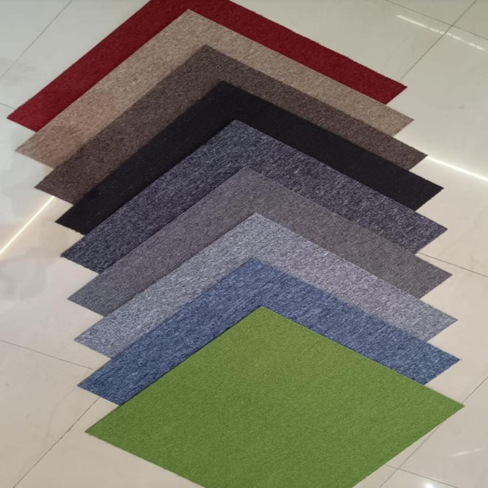 Office / Corporate  Carpet Tiles commercial pile tile loop carpet planks nylon cotton residential tiles and carpet flooring sound proofing