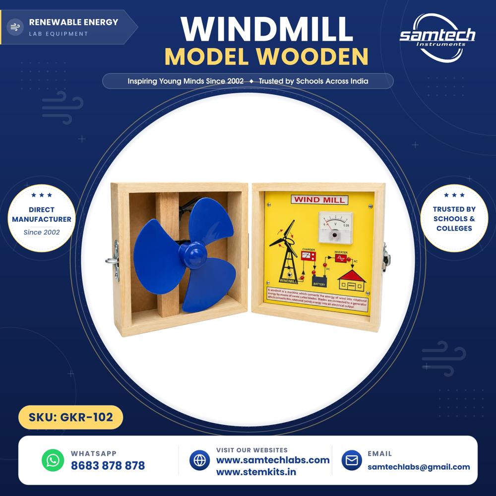 Windmill Model-Wooden