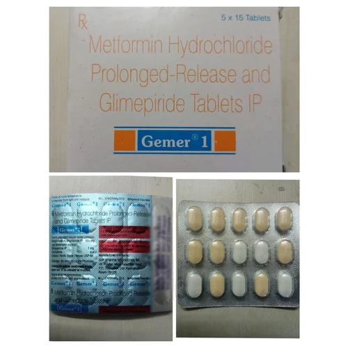 Metformin Hydrochloride Prolonged-Release And Glimepiride Tablets IP