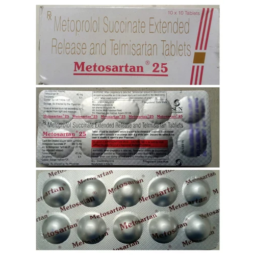25 MG Metoprolol Succinate Extended Release And Telmisartan Tablets