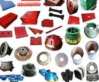 Crusher Spare Parts - Grade A High Manganese Steel, Customized Size, Grey | Abrasion Resistant, Impact Strength, Low Noise