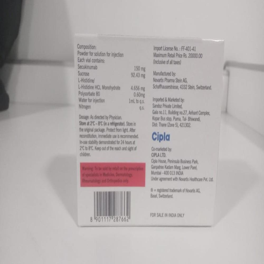 Scapho 150mg Injection - Ingredients: Secukinumab