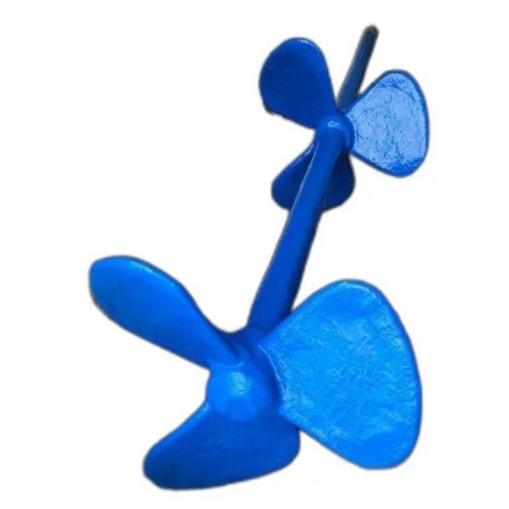 Gi Industrial Agitator - Gi Material, 7 Feet, Sky Blue, 6mm Blade Thickness | Eco-friendly, Durable, Warranty Included