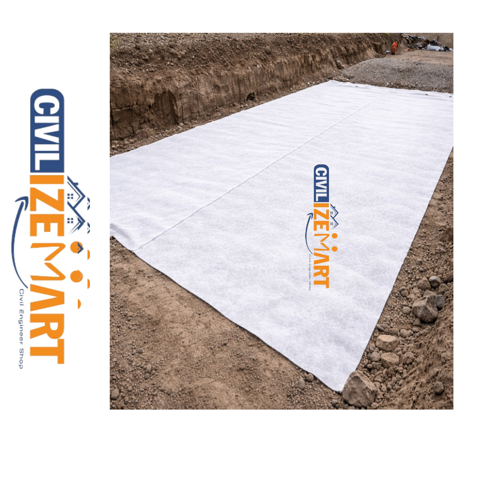 White Nonwoven Geotextile Fabric