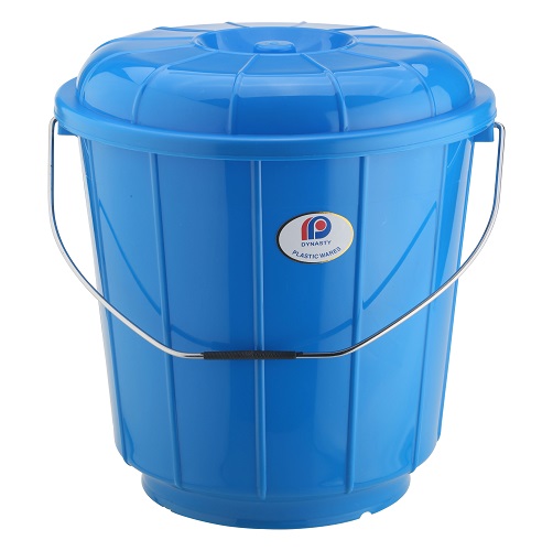 7 Ltr Steel Handle Bathroom Bucket With Lid