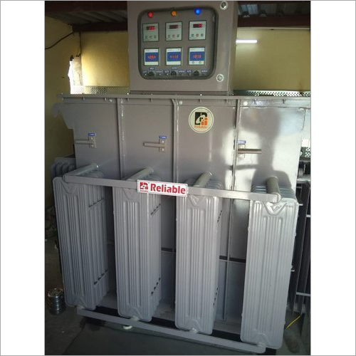 Oil Cooled Servo Stabilizer - Copper Wound, Input Voltage 280 V And Above, Output Voltage 415 V, 3 Phase, 30 Kva And Above, Automatic Surge Protection, 50 Hz | 2 Years Warranty