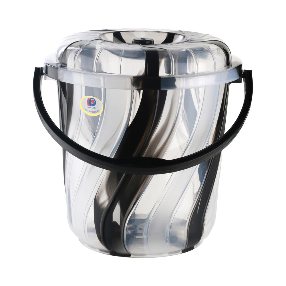 3 Ltr Plastic Spiral Bucket With Lid