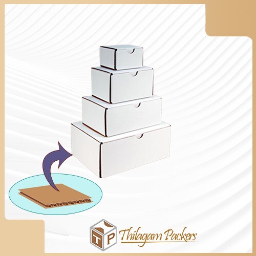 3 Ply White Corrugated Box