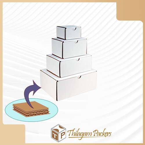 7 Ply White Corrugated Box