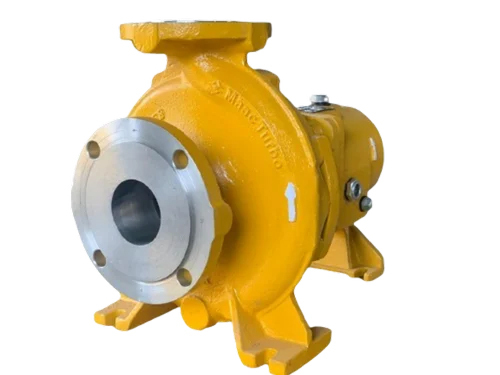 Horizontal Centrifugal Pump - Ss 304, Yellow Casing, 200 Hp, Closed Impeller | Iso 2858, Chemical & Pharmaceutical Use
