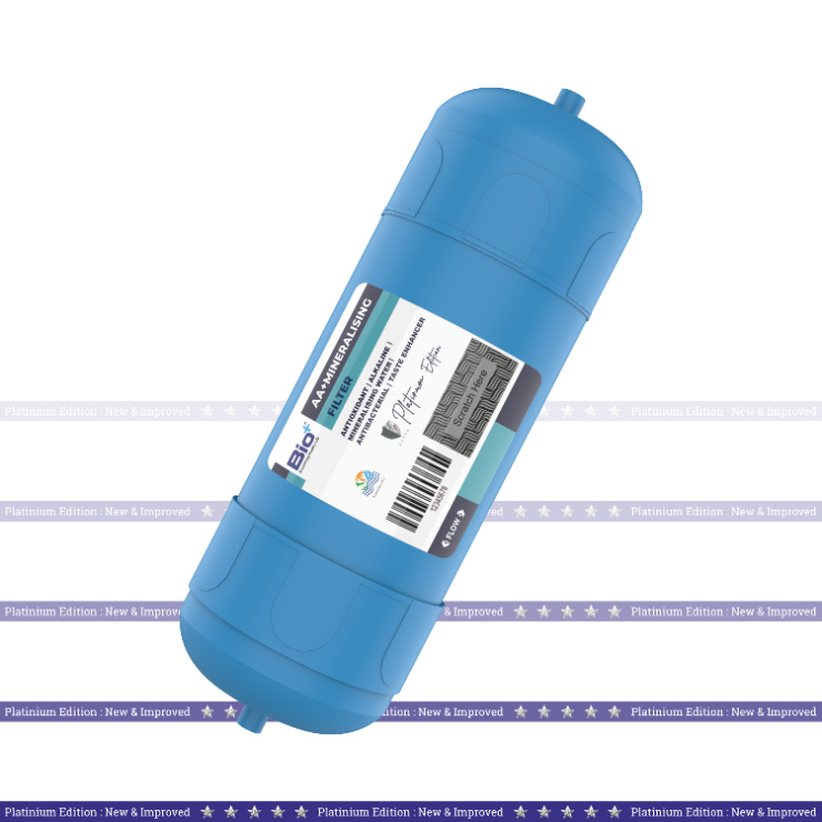 Bio+ Aa+ Mineralising 5 Inch Filter(Blue) - Application: Post Filteration