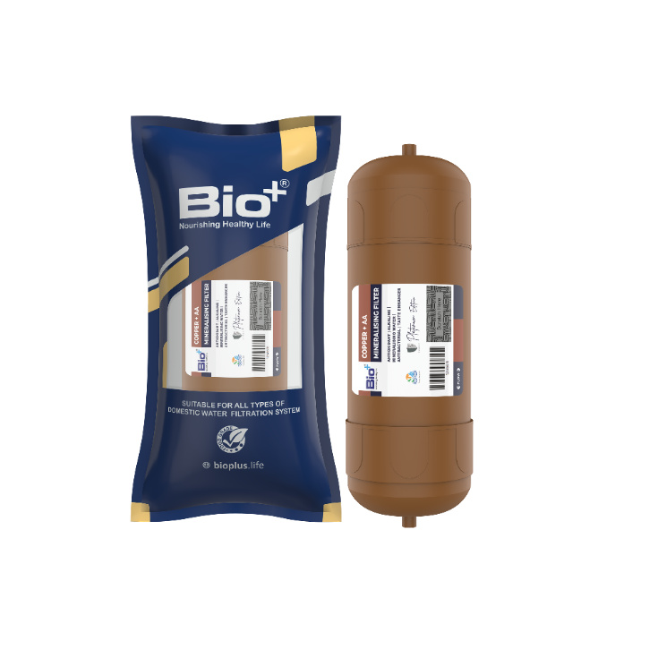 Bio+ Copper Aa+ Mineralising 5 Inch Filter (Brown) - Color: Brown