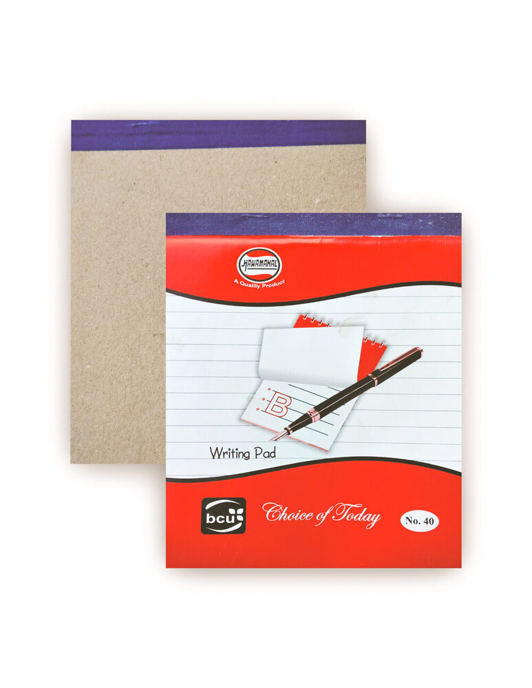 Writing Paper Pad - Eco-friendly Paper, Standard Size, Rectangular Shape | Printed Cover, High-quality For Notes, Essays & Sketching