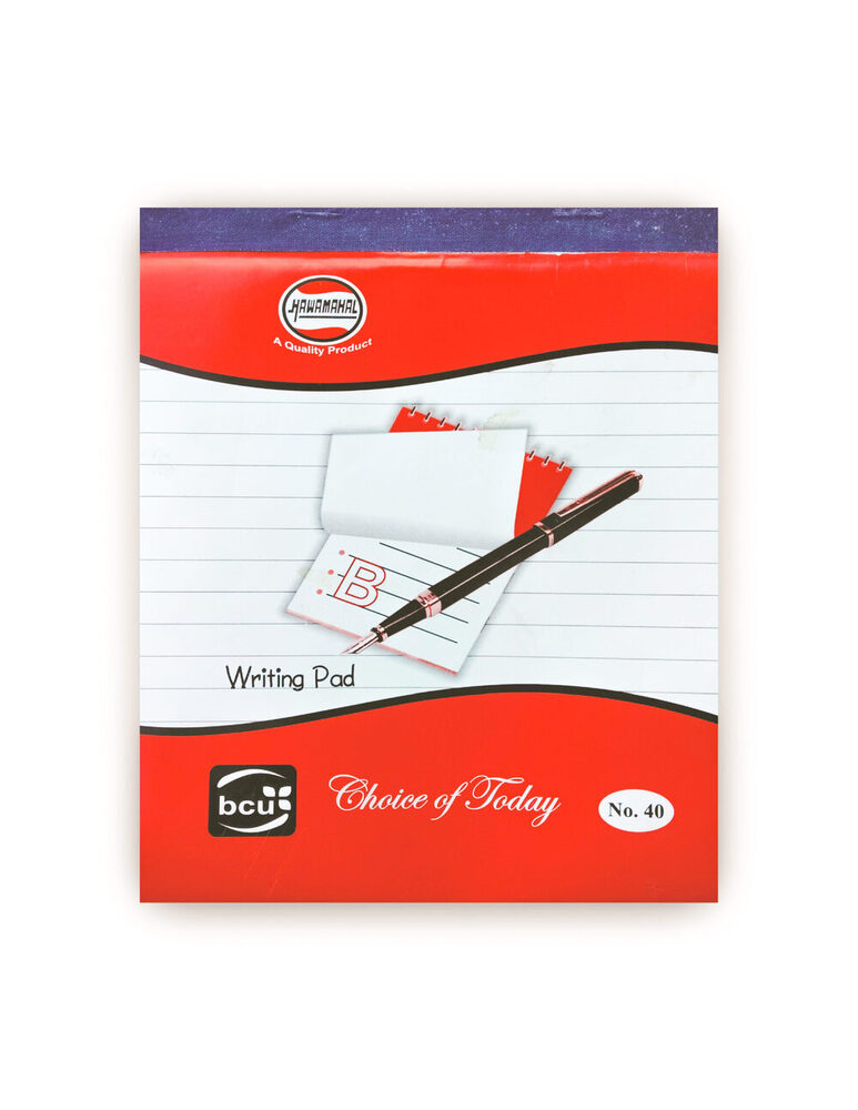 Writing Paper Pad - Eco-friendly Paper, Standard Size, Rectangular Shape | Printed Cover, High-quality For Notes, Essays & Sketching