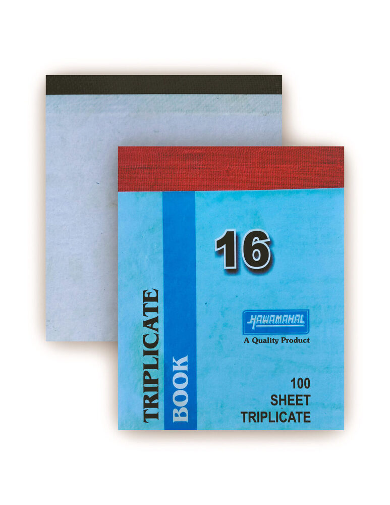 Hawamahal Triplicate Book 6 No., 8 No., 12 No., 16 No