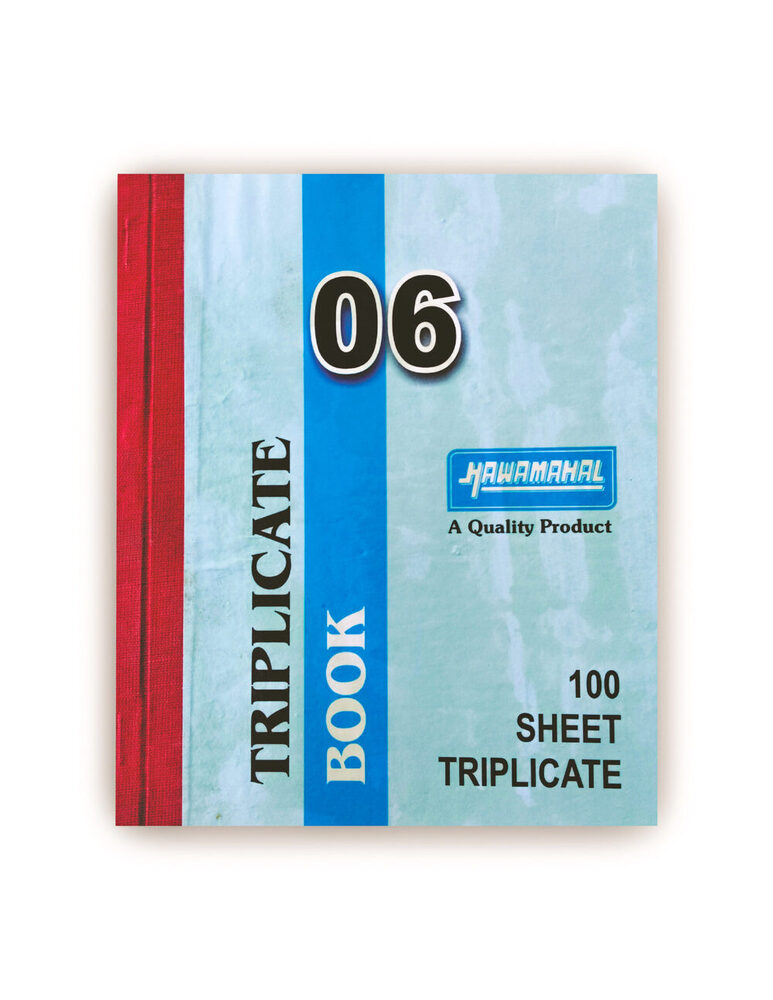 Hawamahal Triplicate Book 6 No., 8 No., 12 No., 16 No
