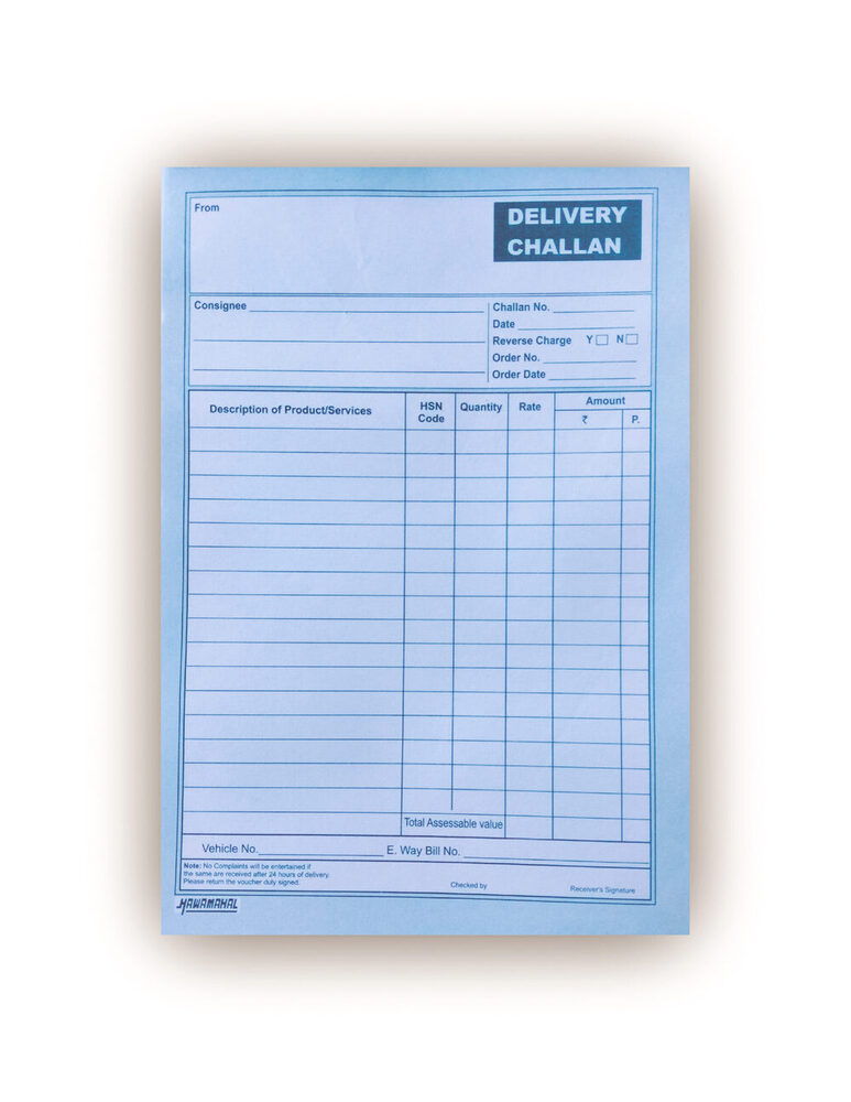 Hawamahal Challan Book