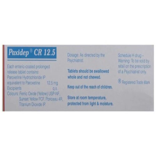ParoxetineControlled Release Tablets