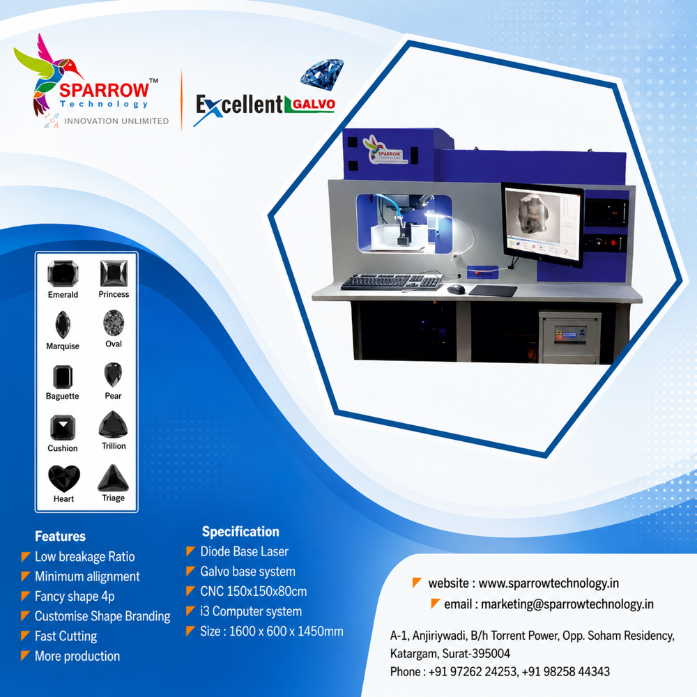 Gelvo 4 Process Diamond Laser Cutting Machine