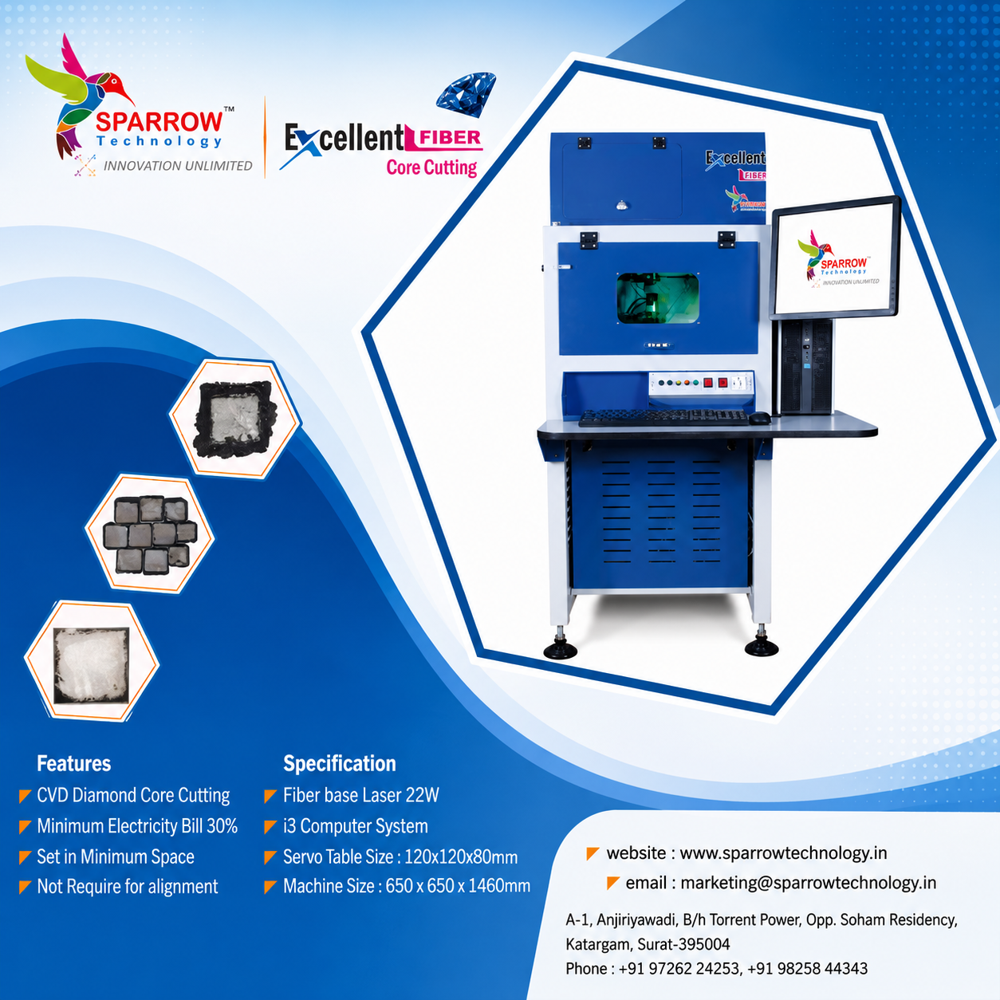Diamond Cutting Fiber 4p Machine